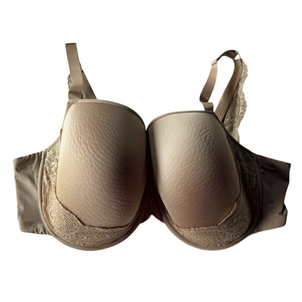 Thirdlove Woman's Sz 44E 44 E Taupe Lace Detail T-Shirt Bra